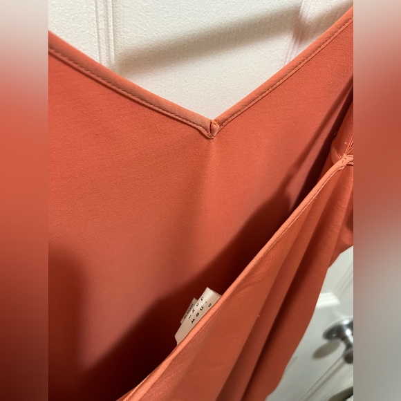 Silky orange slip dress - Picture 5 of 5